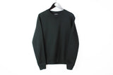 Wood Wood Sweatshirt Medium black streetwear authentic basic crewneck jumper