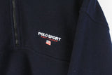 Vintage Polo Sport Ralph Lauren Fleece 1/4 Zip XLarge