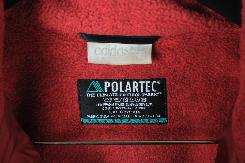 Vintage Adidas One Team Polartec Fleece Full Zip Large