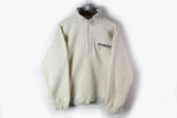 Vintage Schoffel Polartec Fleece Half Zip Medium beige 90s sport ski mountain sweater