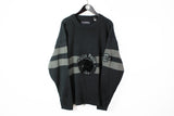 Vintage Pelle Pelle Sweater XXLarge black big logo 90's hip hop style jumper