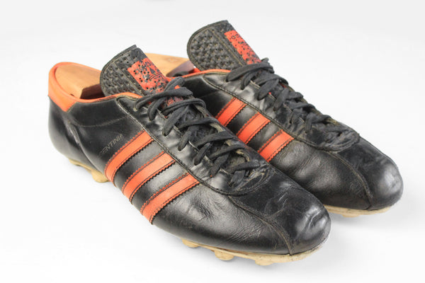 Vintage Adidas Sneakers made in Yugoslavia 80s retro leather shoes sport boots football rare collection Argentinia brown orange
