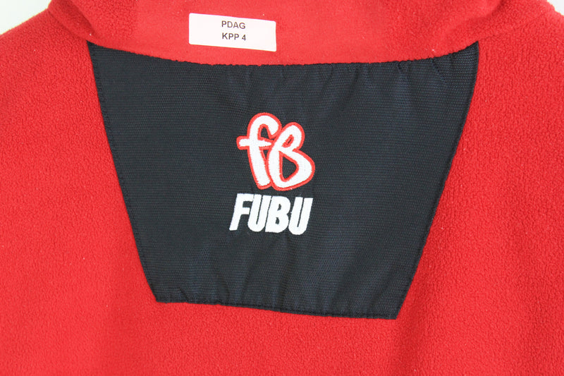 Vintage Fubu Double Sided Fleece Jacket Small