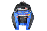Vintage High Speed Racing Jacket XLarge blue black big logo 90's sport coat