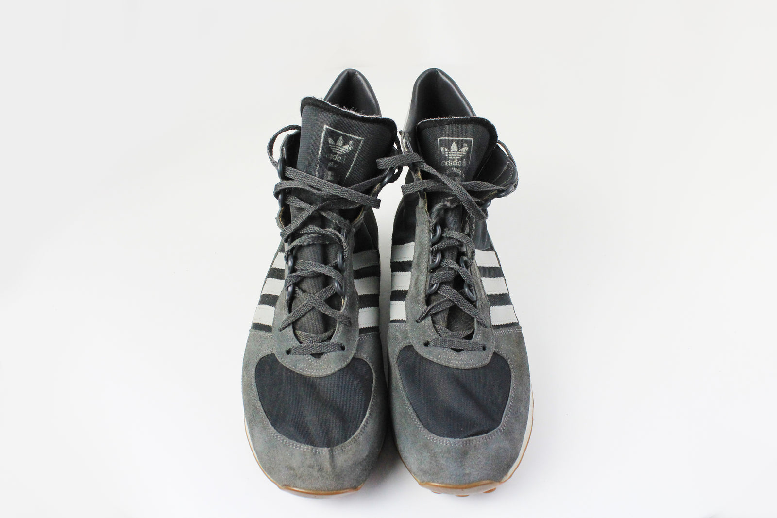 adidas gazelle silver green womens Vintage Adidas High Top Sneakers US 11 – dla dushy