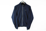 Vintage Nike Track Jacket Medium navy blue 90s sport jacket