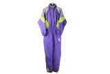 Vintage Ski Suit Small 90s purple retro sport style coveralls jumpsuit 
