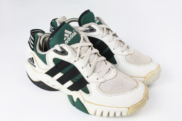 Vintage Adidas sneakers athletic authentic shoes running trainers city series white green big logo retro rare 90's sport street style