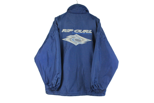 Vintage Rip Curl Jacket XXLarge big logo 90s retro style coach windbreaker surfing style full zip sportswear