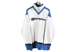 Vintage Champion Sweatshirt  authetic sport clothing 90's style athletic jumper long sleeve sweat big logo