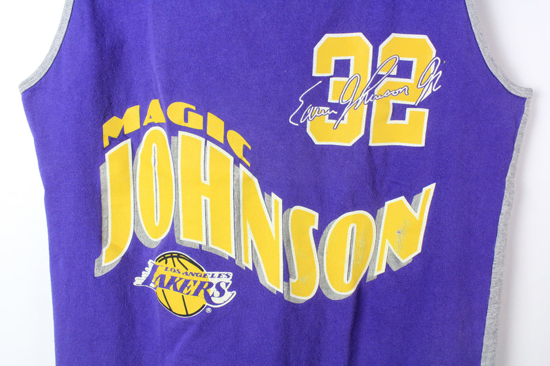 Vintage Lakers Los Angeles Magic Johnson Nutmeg Jersey Small