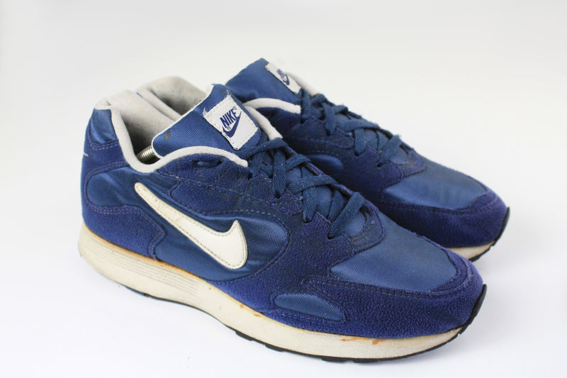 vintage nike sneakers athletic authentic shoes running trainers city series blue bright swoosh big logo usa retro rare 90's sport street style
