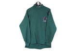 Vintage O'Neill Turtleneck Sweatshirt Medium green cotton 90s surfing jumper 