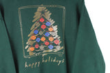 Vintage "Happy Holidays" Sweatshirt XLarge