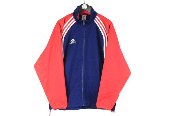Vintage Adidas Track Jacket Large sport style 90s windbreaker full zip retro cardigan