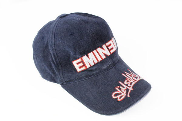 Vintage Eminem "Slim Shady" Cap navy blue big logo 90s baseball hip hop hat