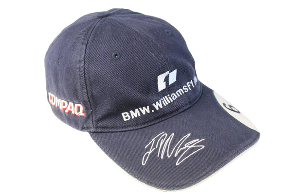 Vintage BMW Williams F1 Team #6 Montoya Cap retro blue 00s compaq #6 hat Formula 1 racing 