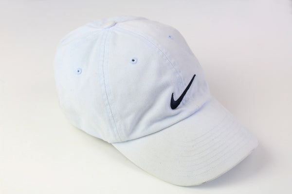 Vintage Nike Cap light blue swoosh logo 90s baseball hat