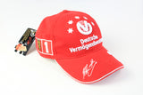 Vintage NWT Ferrari Cap red Michael Schumacher big logo red Formula 1 F1 hat New With Tag