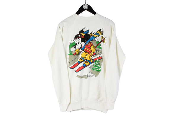 Vintage Mickey Mouse Ski Sweatshirt Large
