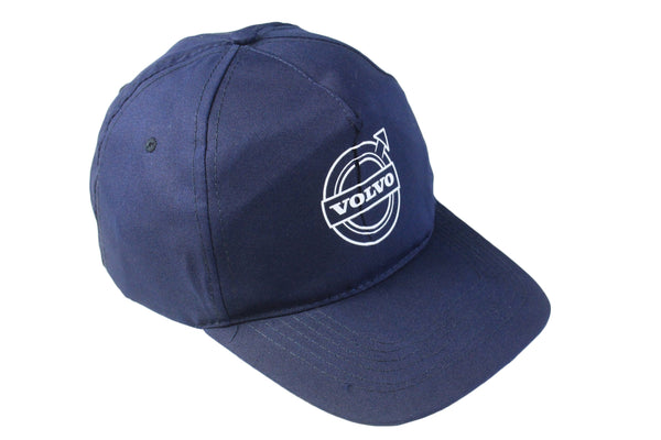Vintage Volvo Cap navy blue 90s racing retro hat