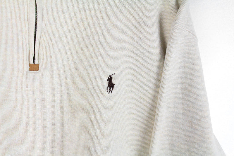 Vintage Ralph Lauren Sweater 1/4 Zip Large