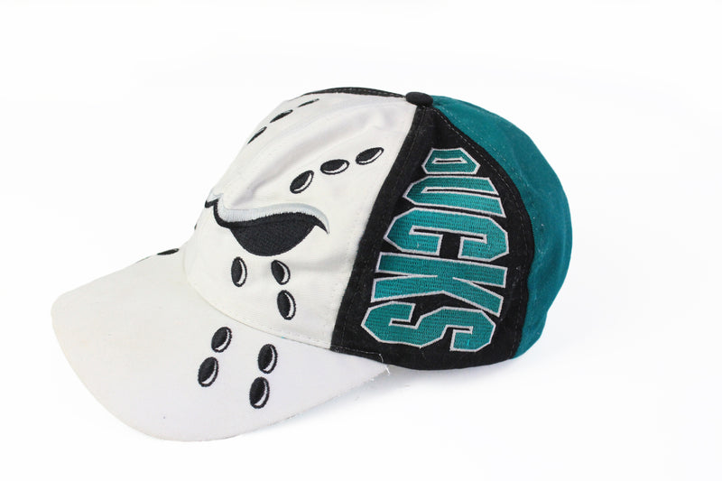 Vintage 90s Anaheim Mighty Ducks Snapback Hat Cap The Game Big