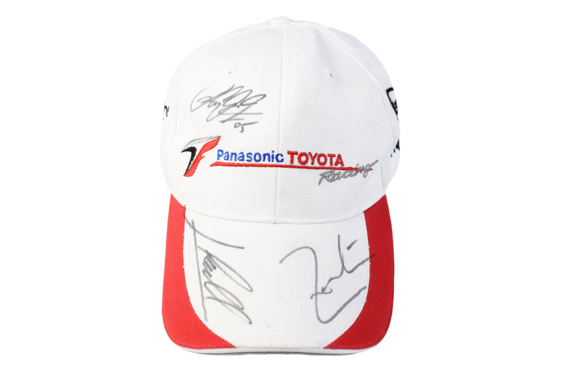 Vintage Panasonic Toyota Racing F1 Team Signed Cap – dla dushy