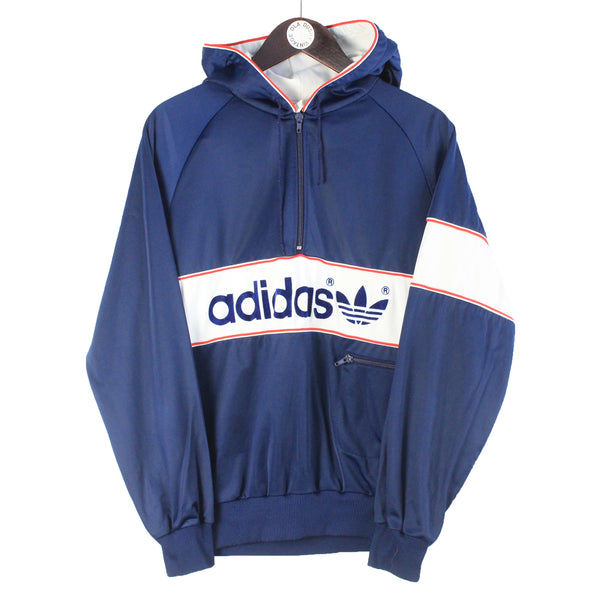 Vintage Adidas Hoodie 1/4 Zip Medium – dla dushy