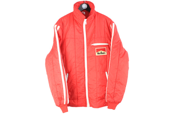 Vintage Marlboro Jacket red small logo 90s retro classic windbreaker Racing 80s Formula 1 F1 Ferrari 