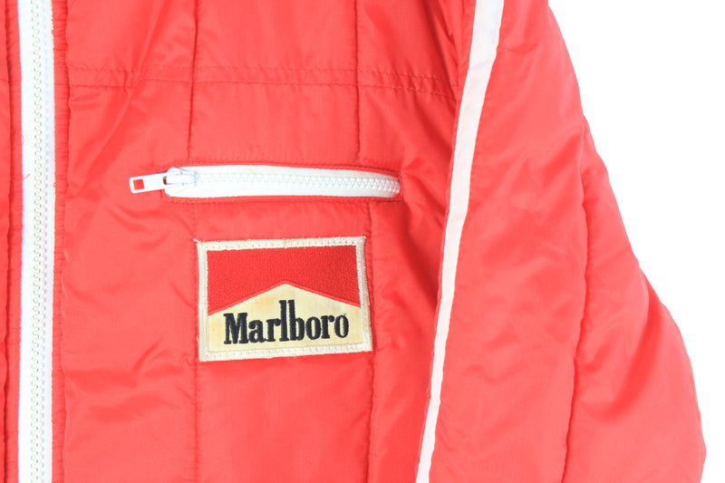 Pull rouge vintage Marlboro illimité coupe-vent pluie veste Pull rouge vintage Marlboro illimité coupe-vent pluie veste