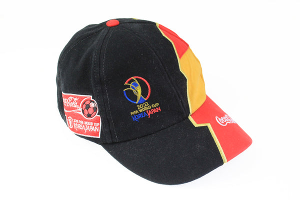 Vintage World Cup 2002 Korea Japan Cap Coca Cola Mundial 00s retro multicolor football hat