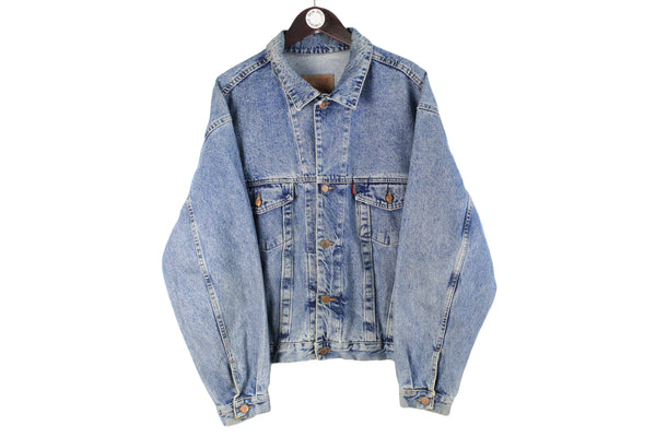 Vintage Diesel Denim Jacket blue heavy cotton 90s retro USA style made in USA streetwear jeans coat