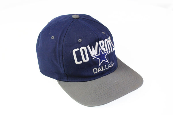 Vintage Cowboys Dallas 1993 Cap Amcap 90s NFL Football navy blue big logo hat