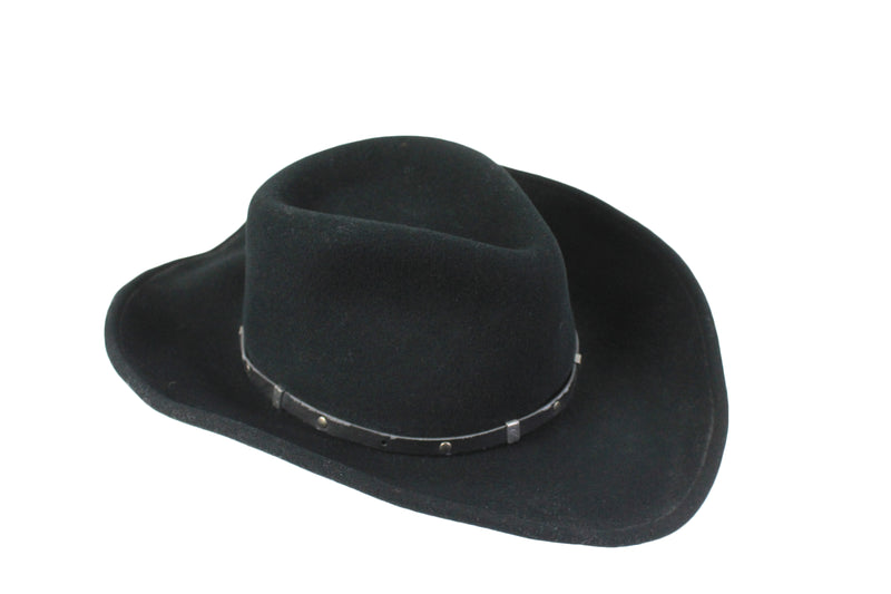 Vintage Stetson Hat made in USA retro American style black rare cowboy hat 