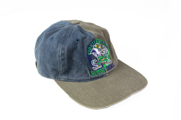 Vintage Fighting Irish Notre Dame Cap big logo University 90s hat