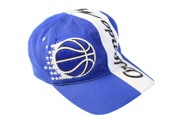 Vintage Orlando Magic Cap NBA blue white big logo basketball hat retro 90s 