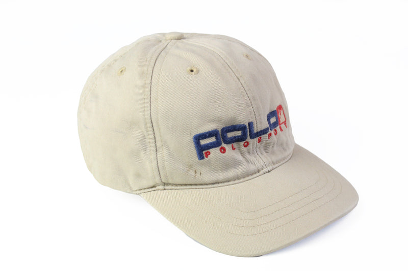 帽子 POLO SPORT 6panel cap 90s Ralph Lauren Polo Sport Ralph Lauren Vintage 90s Rare Red Dad Hat Cap