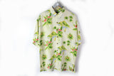 Vintage Hawaii Shirt Large Aloha 90s classic Hawaiian half sleeve shirt