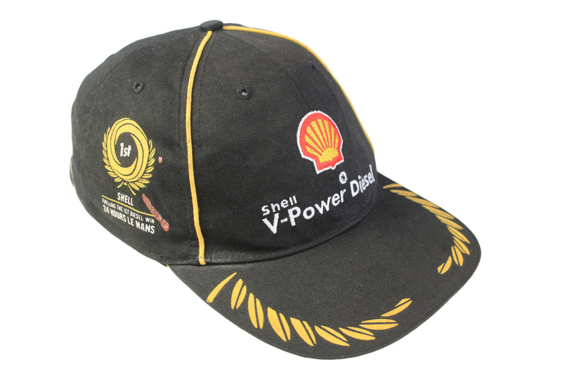 Vintage Shell 24 Heures Du Mans 2007 Cap black big logo 00s racing hat