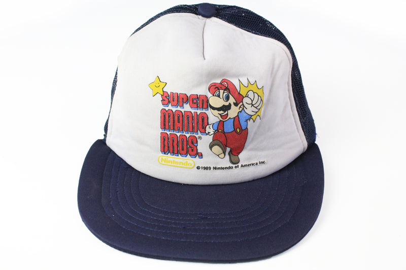Vintage Super Mario Nintendo 1989 Trucker Cap