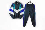 Vintage Adidas Tracksuit Large / XLarge navy blue 90s sport style retro classic authentic athletic polyester suit