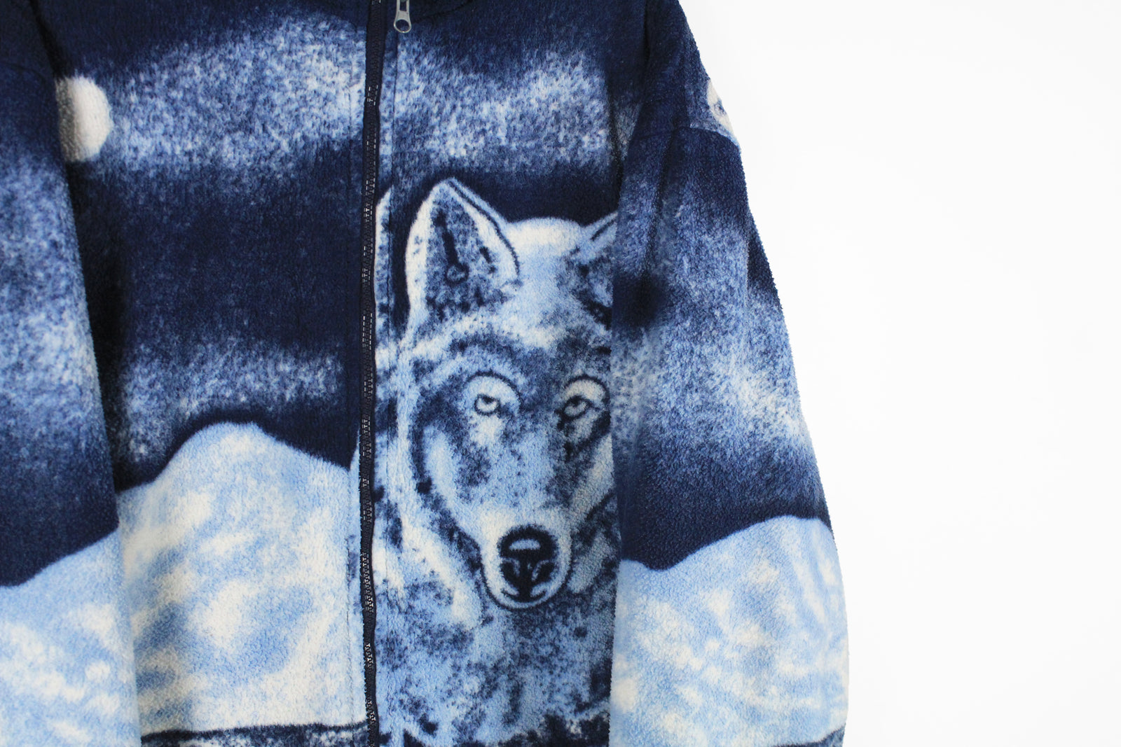 Vintage Wolf Fleece Full Zip Large – dla dushy Vintage Wolf Fleece Full Zip Large – dla dushy