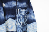 Vintage Wolf Fleece Full Zip Large