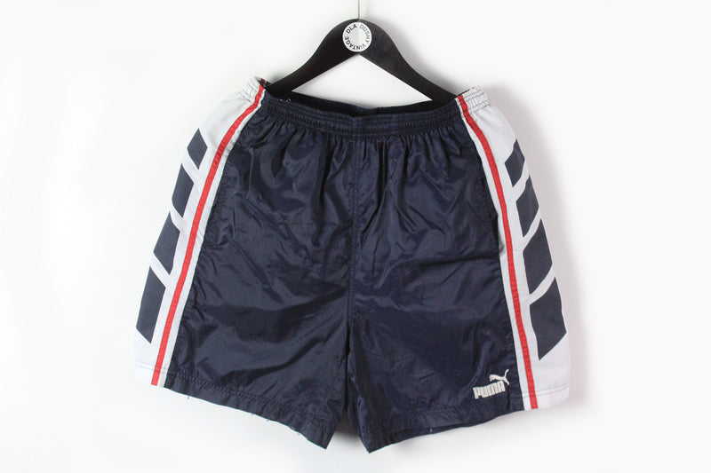 Vintage Puma Shorts Large sport style polyester retro light summer shorts