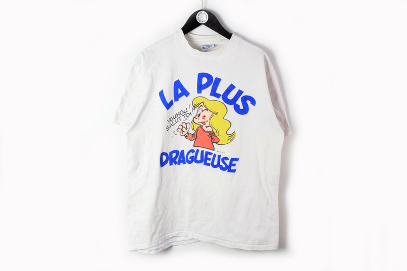 Vintage La Plus Dragueuse 1991 GDLR T-Shirt XLarge