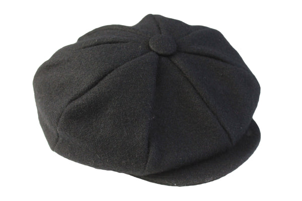 Vintage Adidas Railroad Hat black wool hat 90s retro beret cap