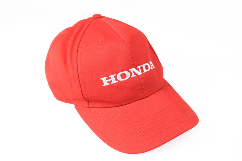 Vintage Honda Cap red 90s racing motor sport hat