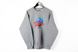 Vintage Planet Hollywood London Sweatshirt Large gray big logo 90s sport jumper cotton 