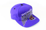 Vintage Toronto Raptors Cap blue purple big logo NBA Basketball snapback 90s  630 of 6000 limited edition